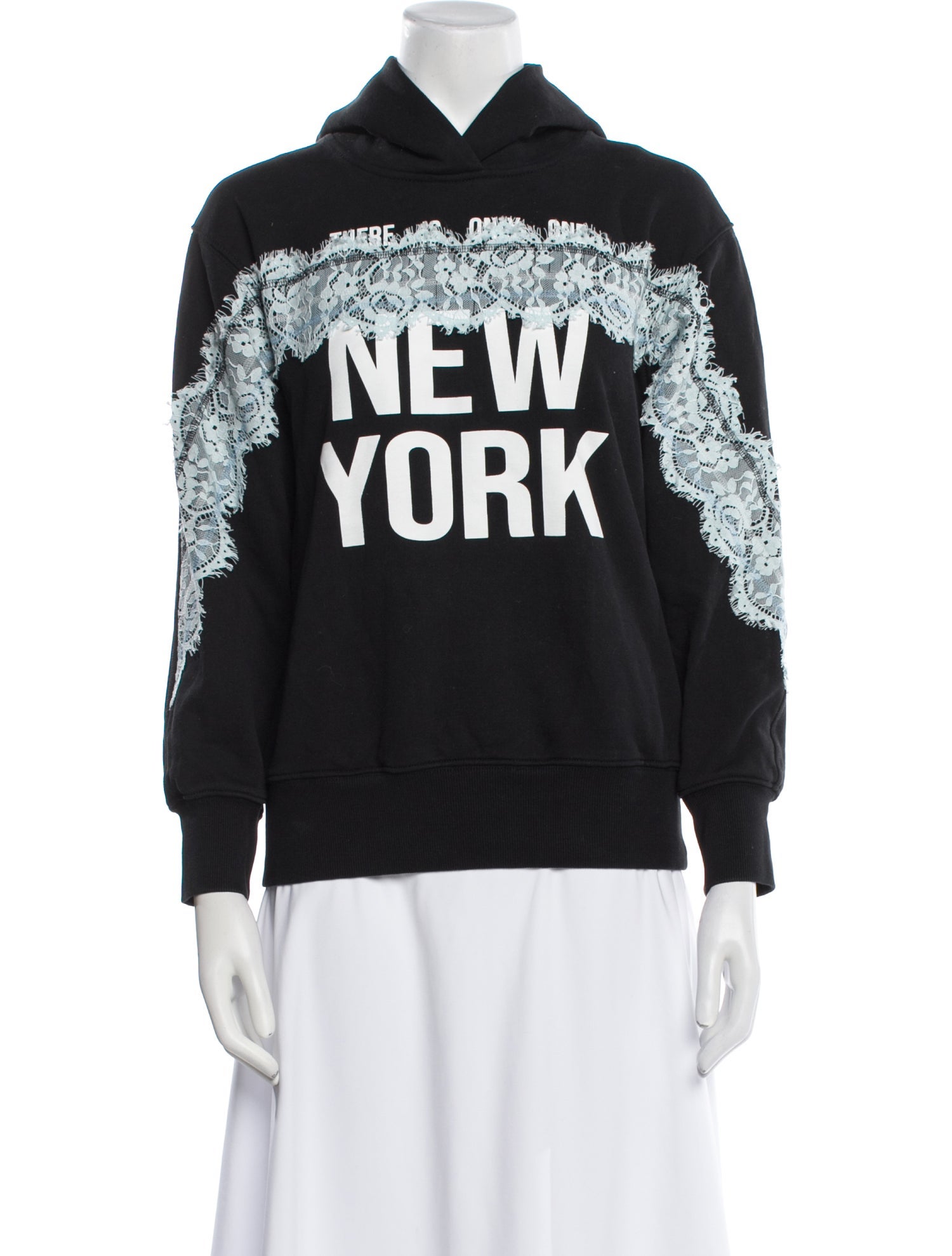 3.1 Phillip Lim Graphic Print Mock Neck Sweatshirt