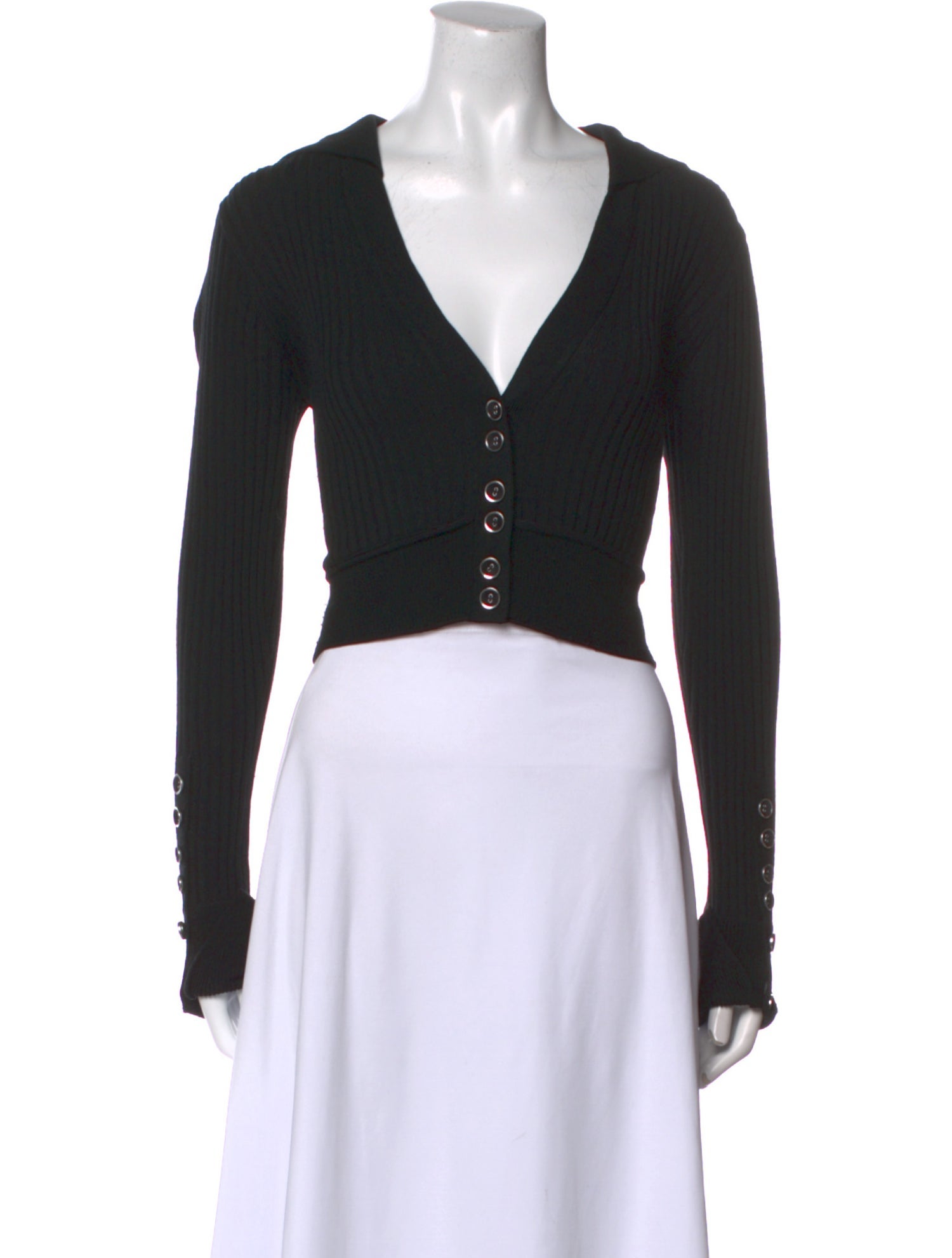 3.1 Phillip Lim Wool V-Neck Crop Top