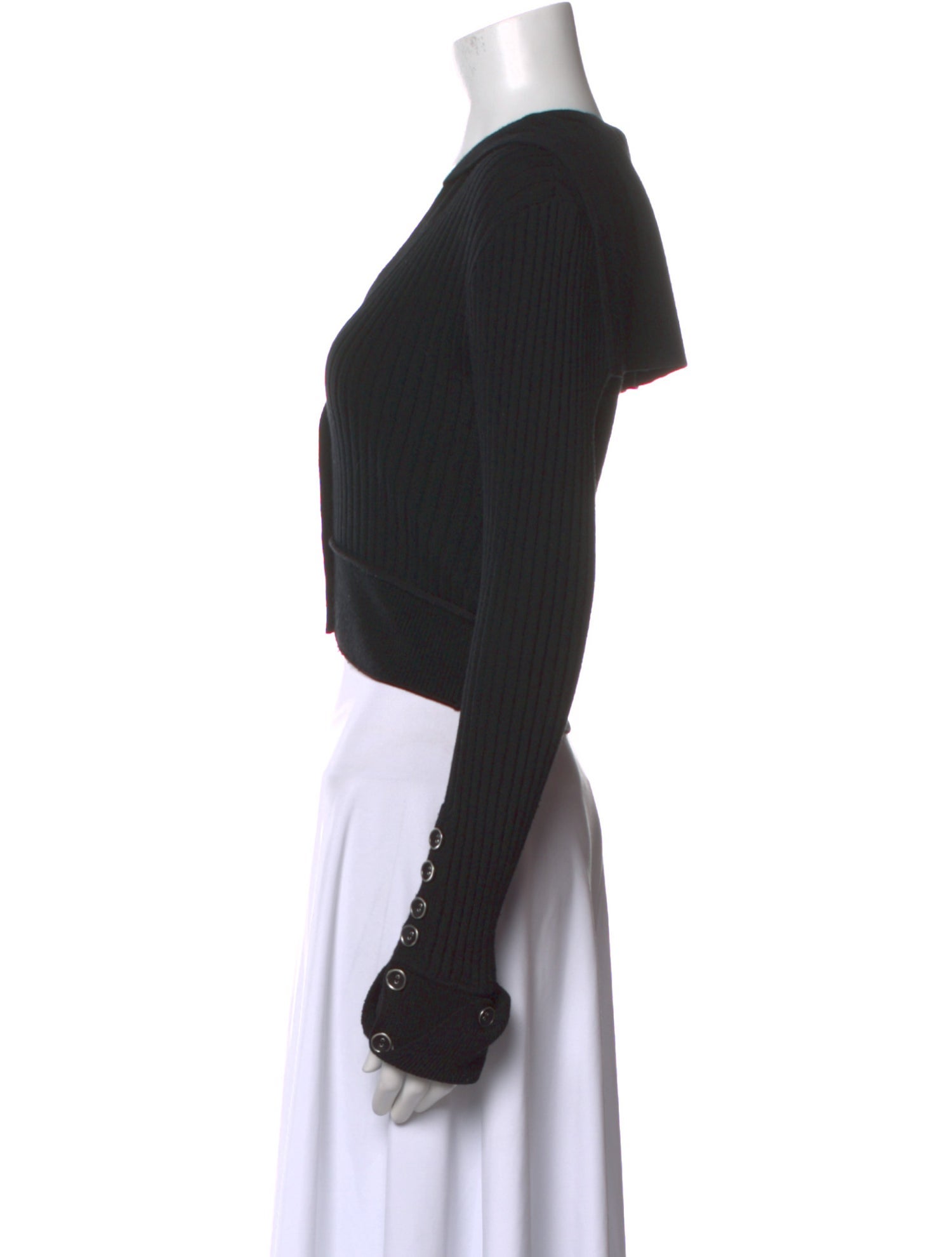 3.1 Phillip Lim Wool V-Neck Crop Top