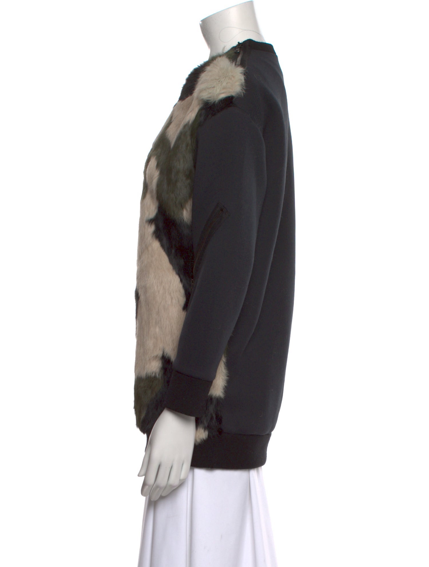 3.1 Phillip Lim Fur Printed Sweatshirt