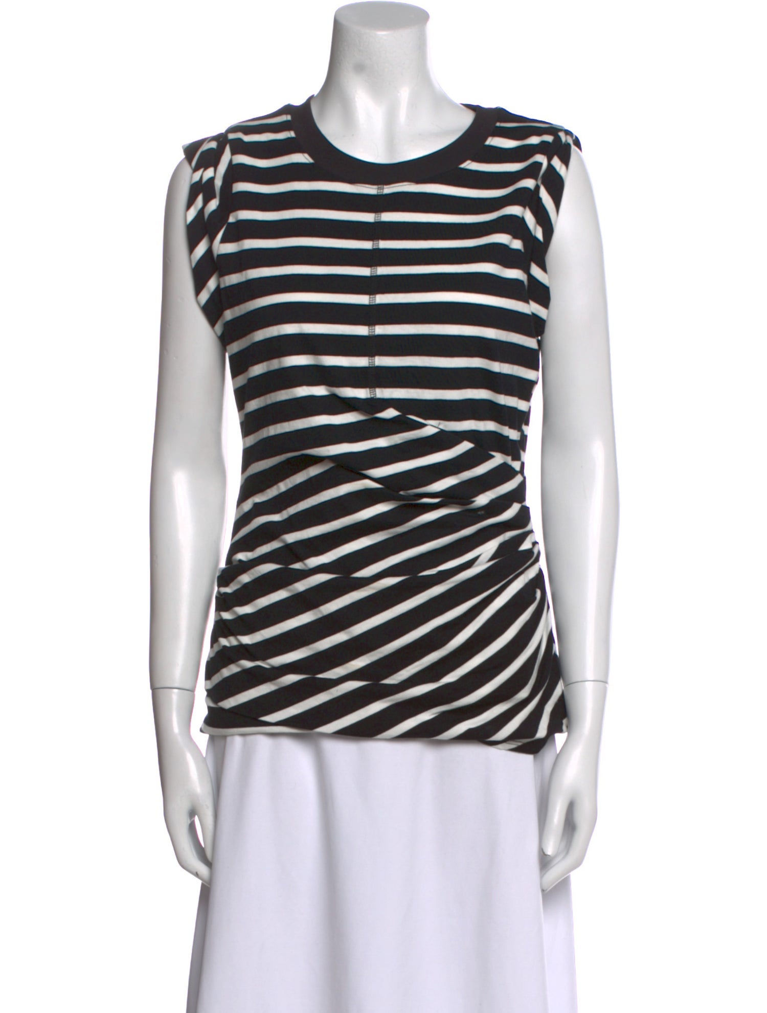 3.1 Phillip Lim Striped Crew Neck Top