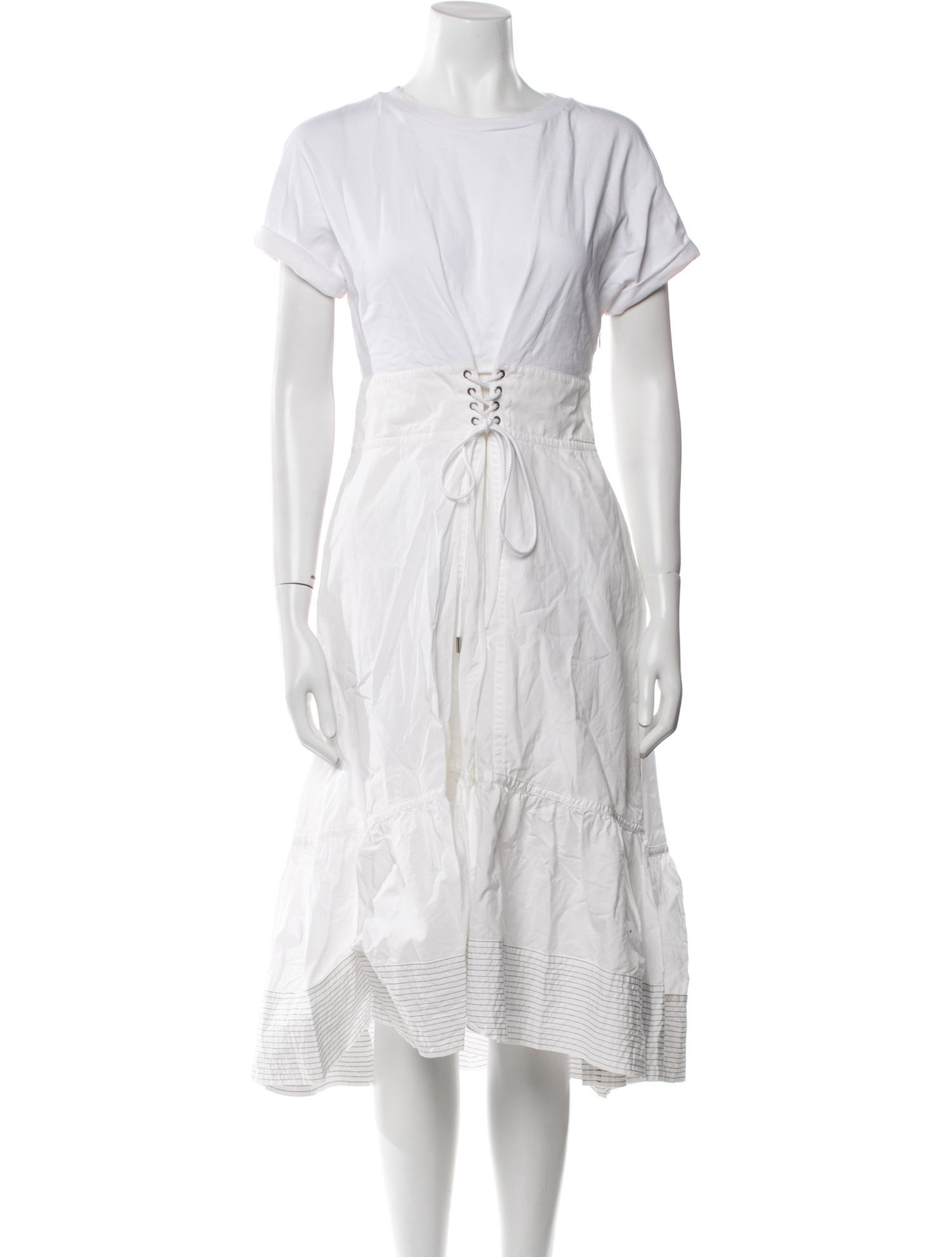 3.1 Phillip Lim Crew Neck Midi Length Dress