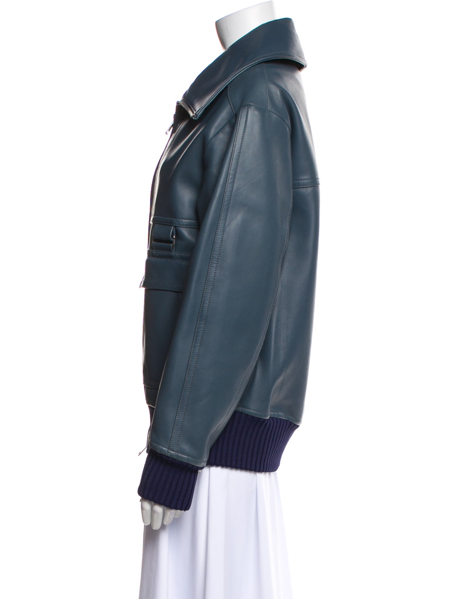 3.1 Phillip Lim Lamb Leather Bomber Jacket