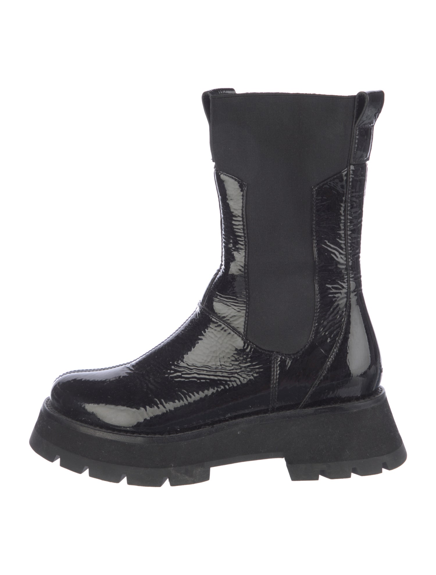 3.1 Phillip Lim Patent Leather Combat Boots