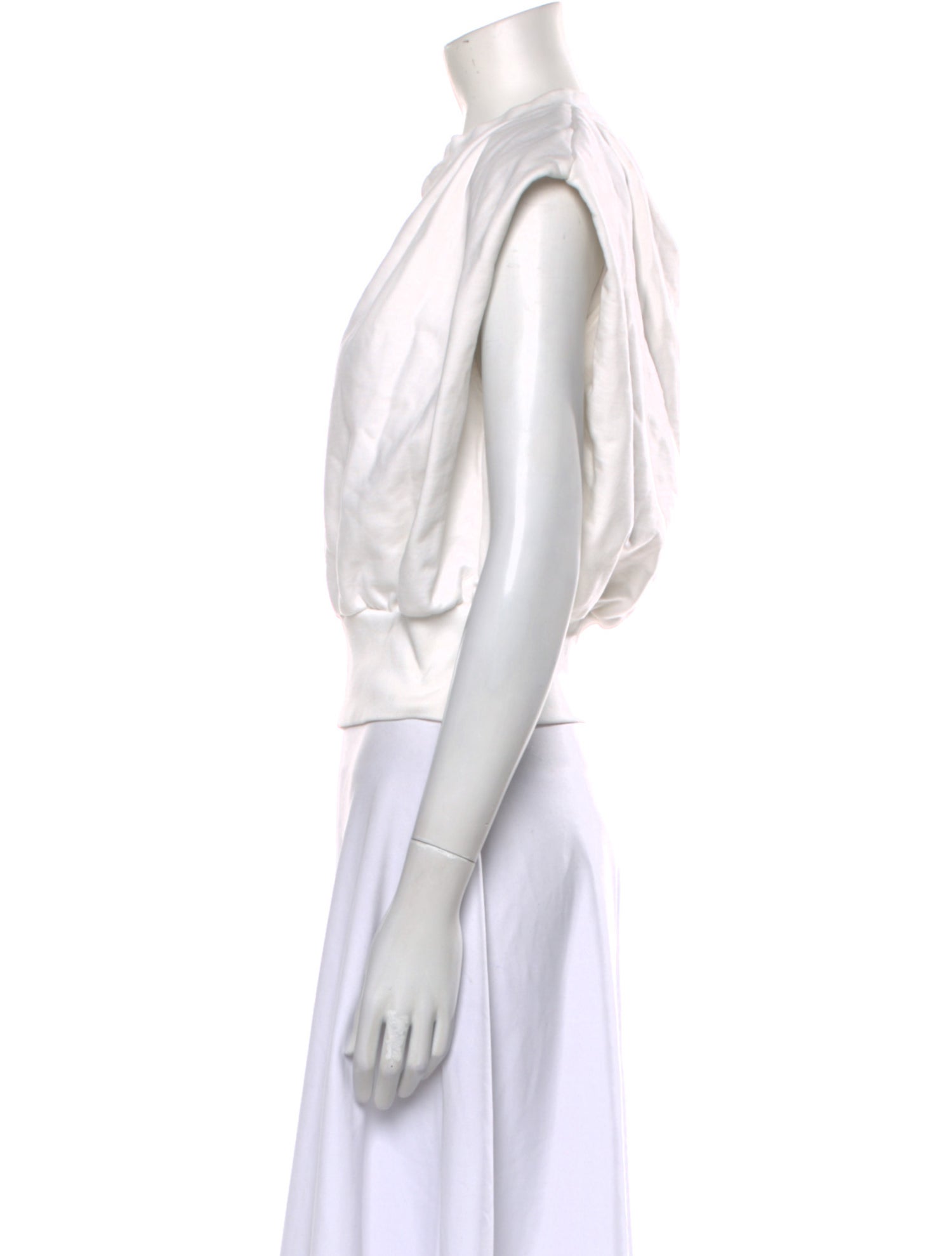 3.1 Phillip Lim V-Neck Short Sleeve Crop Top