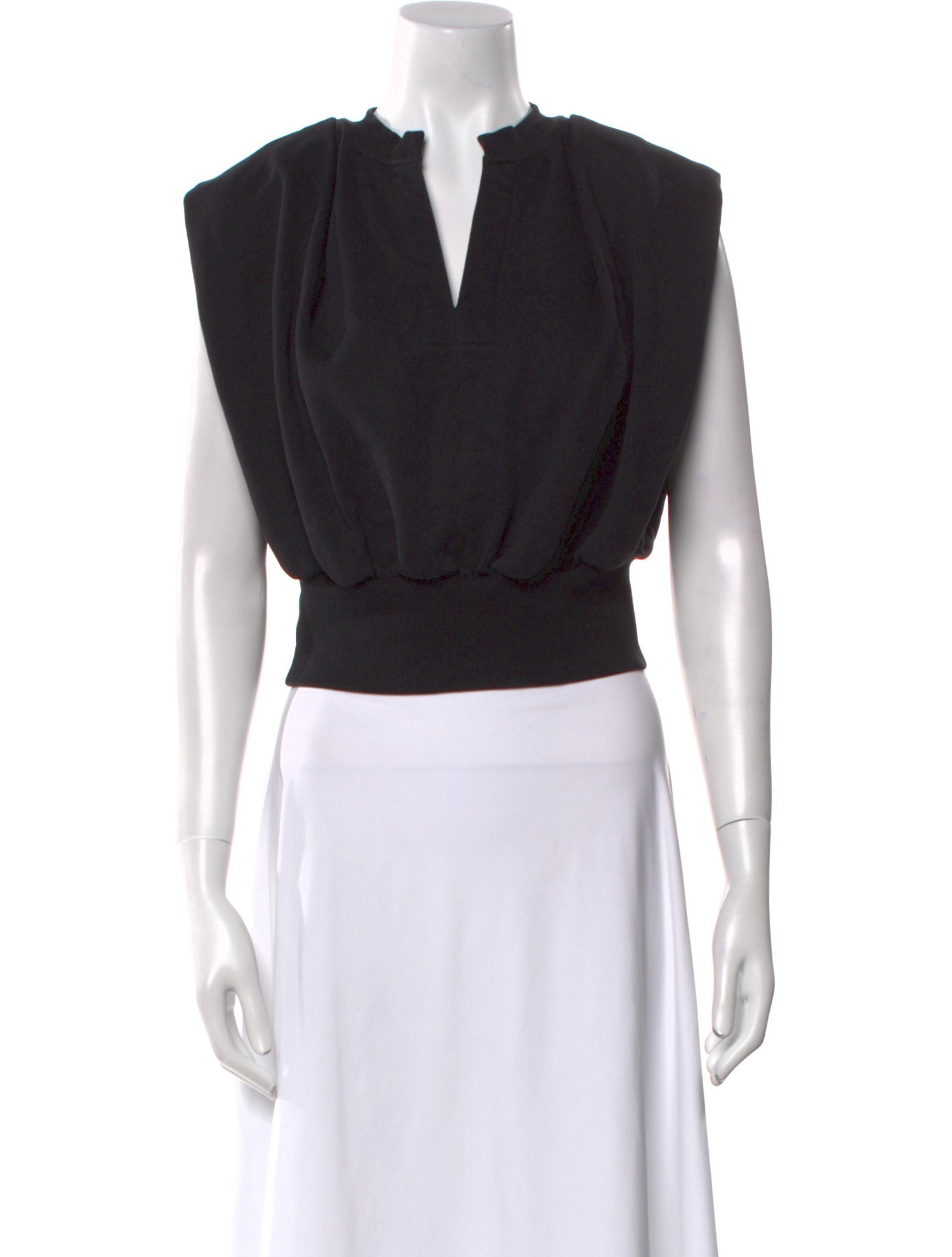3.1 Phillip Lim V-Neck Sleeveless Crop Top