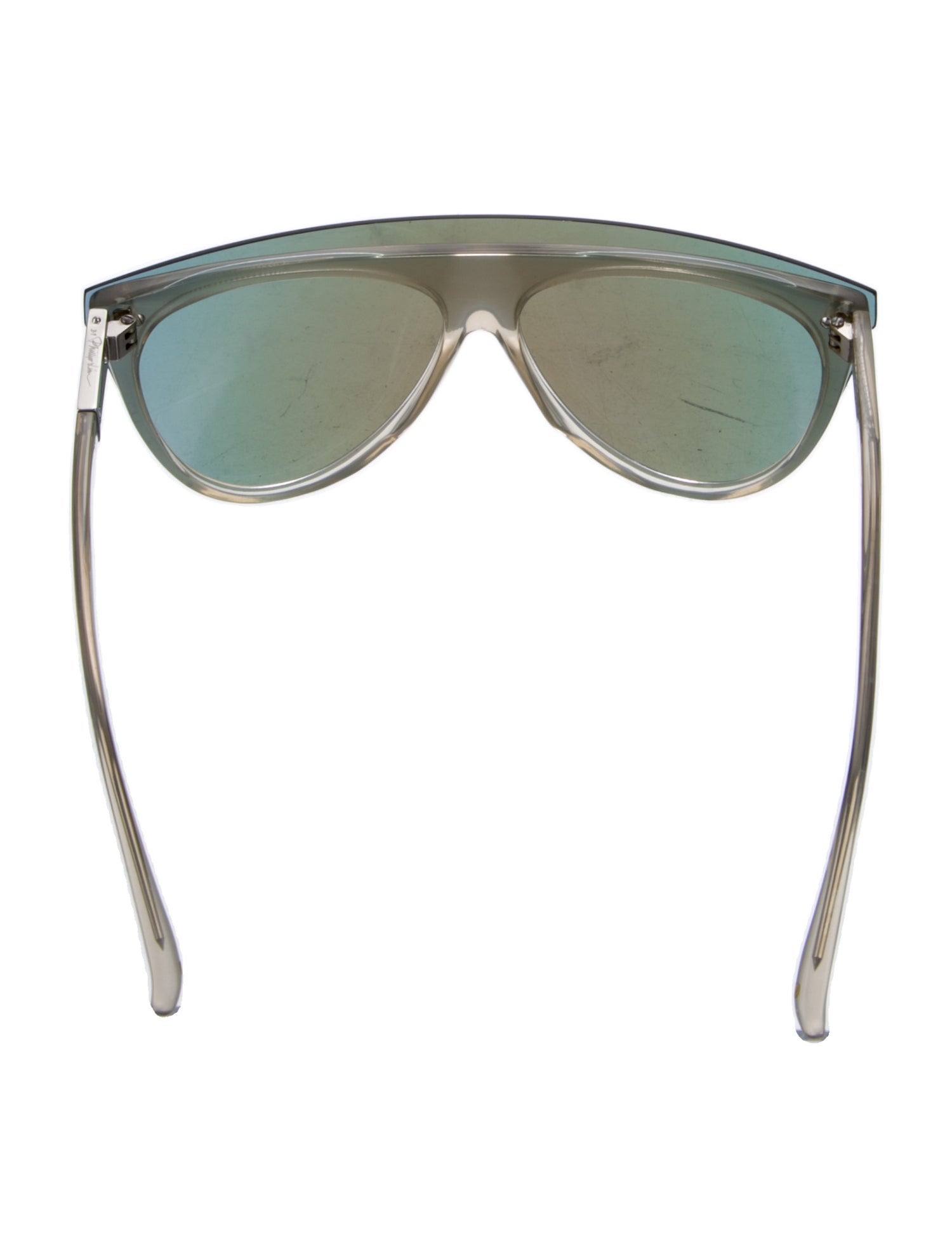 3.1 Phillip Lim x Linda Farrow Shield Mirrored Sunglasses