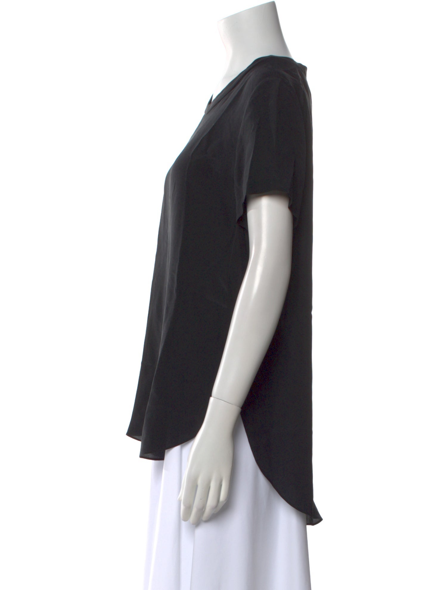 3.1 Phillip Lim Silk Crew Neck T-Shirt