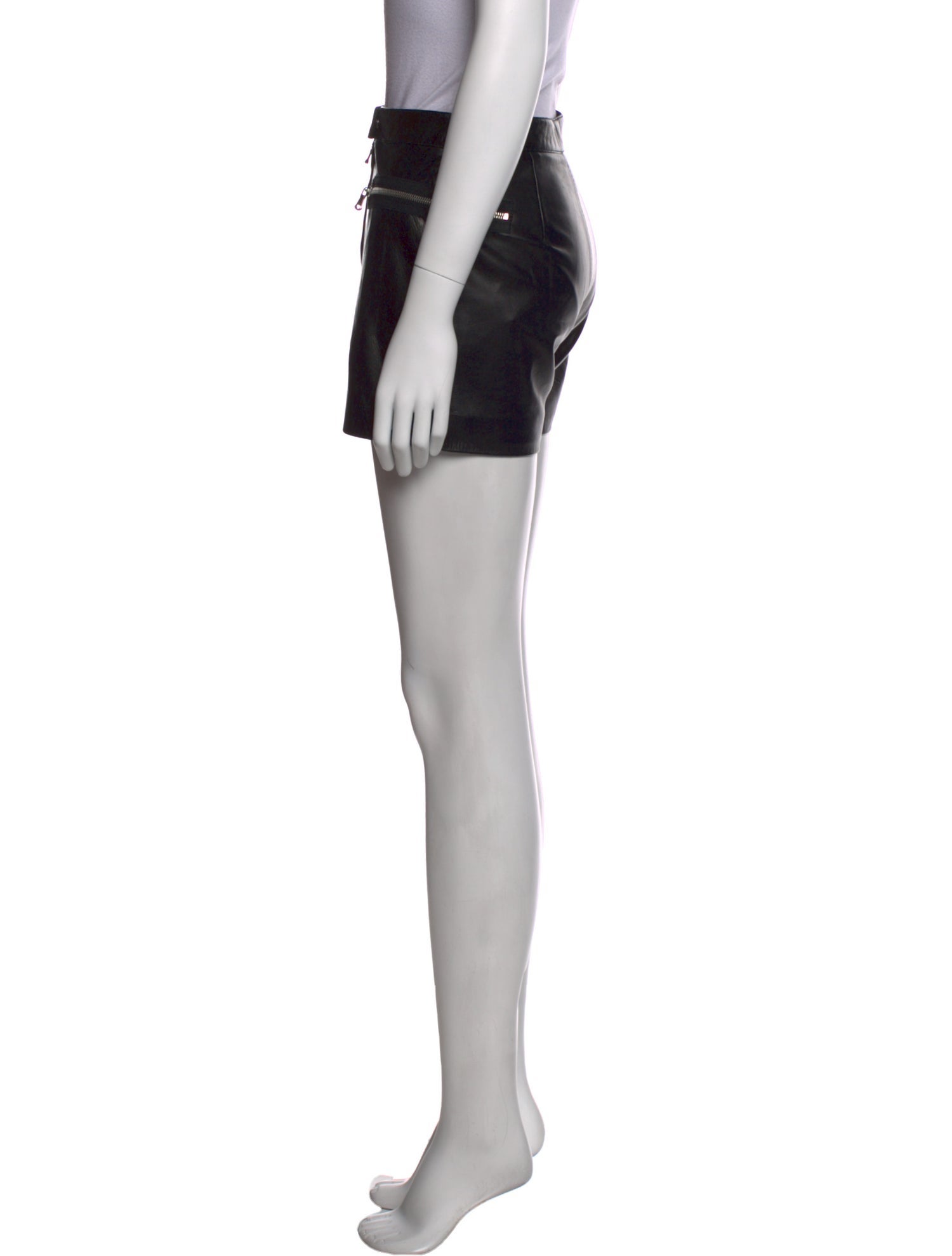 3.1 Phillip Lim Lamb Leather Mini Shorts