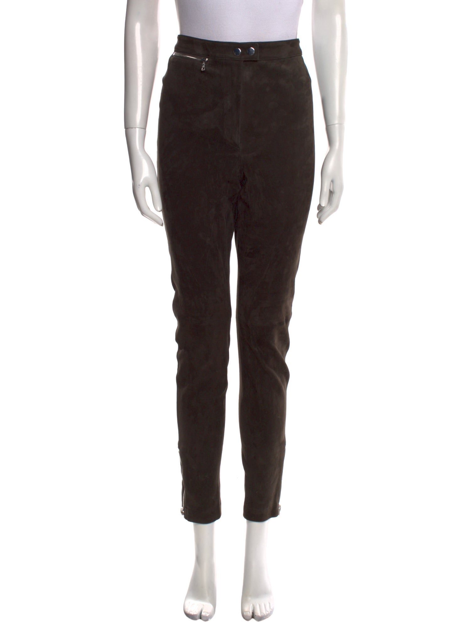 3.1 Phillip Lim Goat Leather Straight Leg Pants