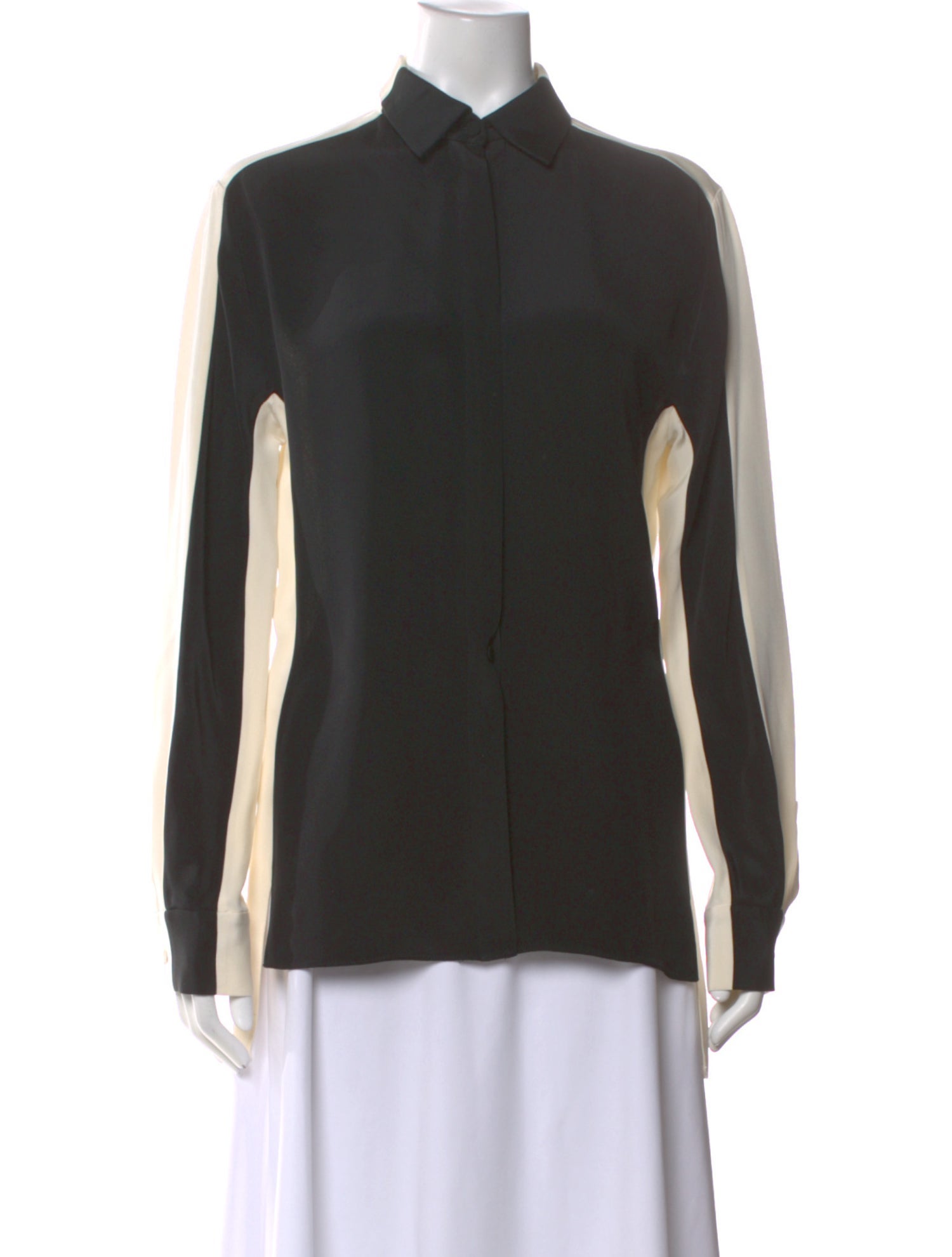 3.1 Phillip Lim Silk Long Sleeve Blouse