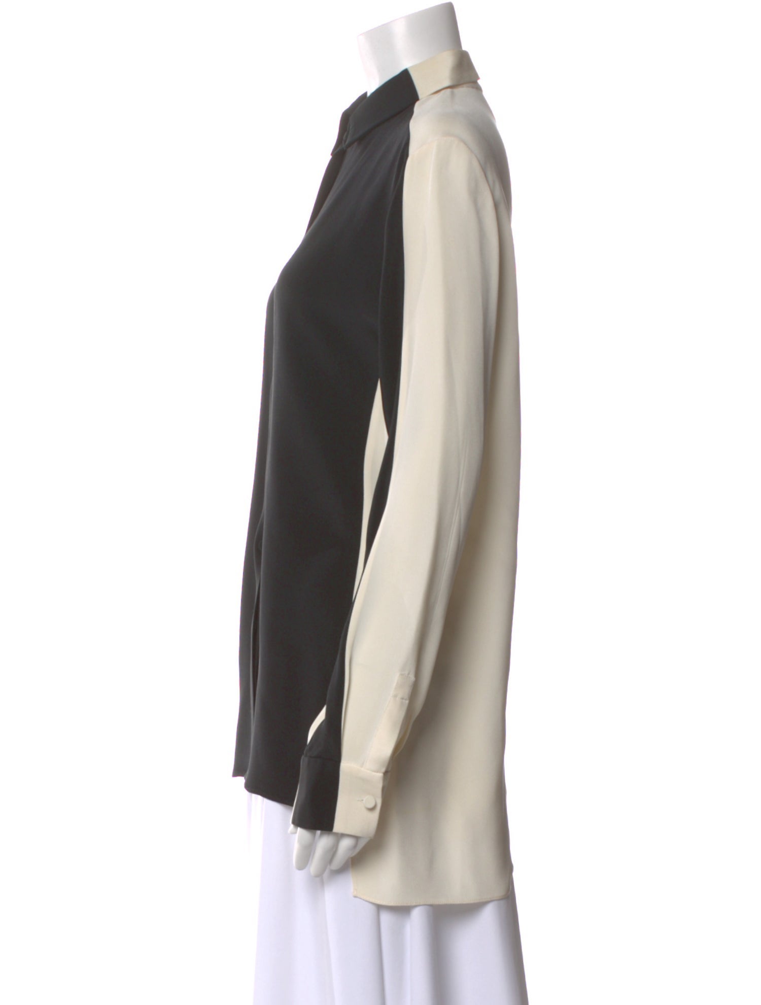 3.1 Phillip Lim Silk Long Sleeve Blouse