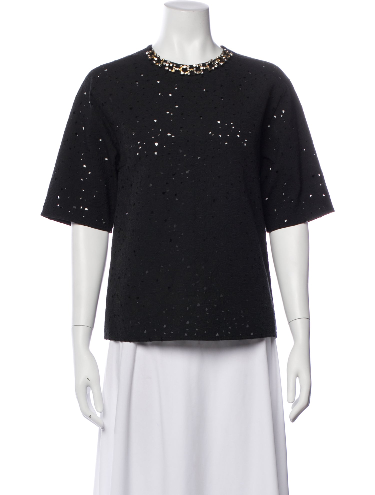 3.1 Phillip Lim Printed Crew Neck Top