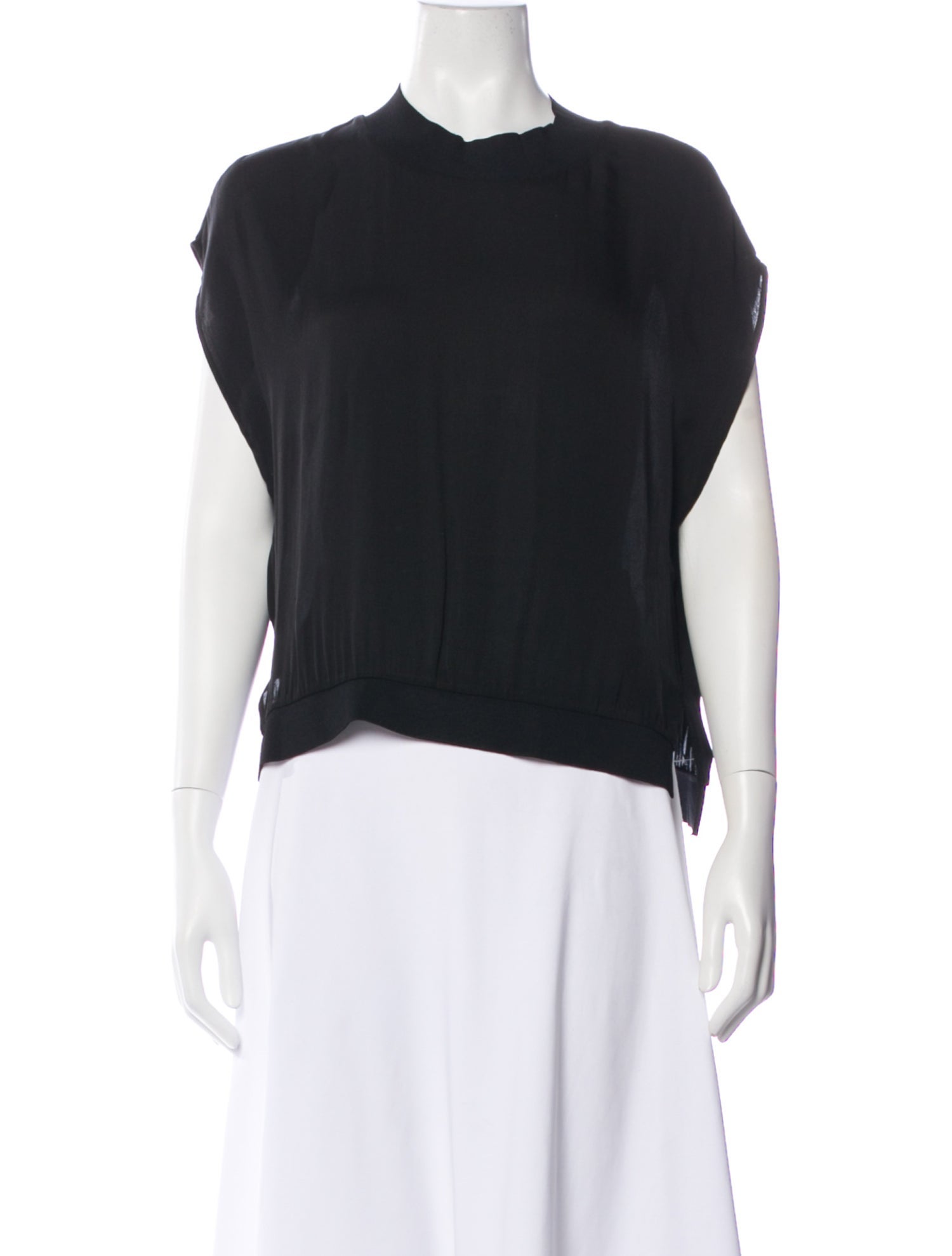 3.1 Phillip Lim Silk Mock Neck Top