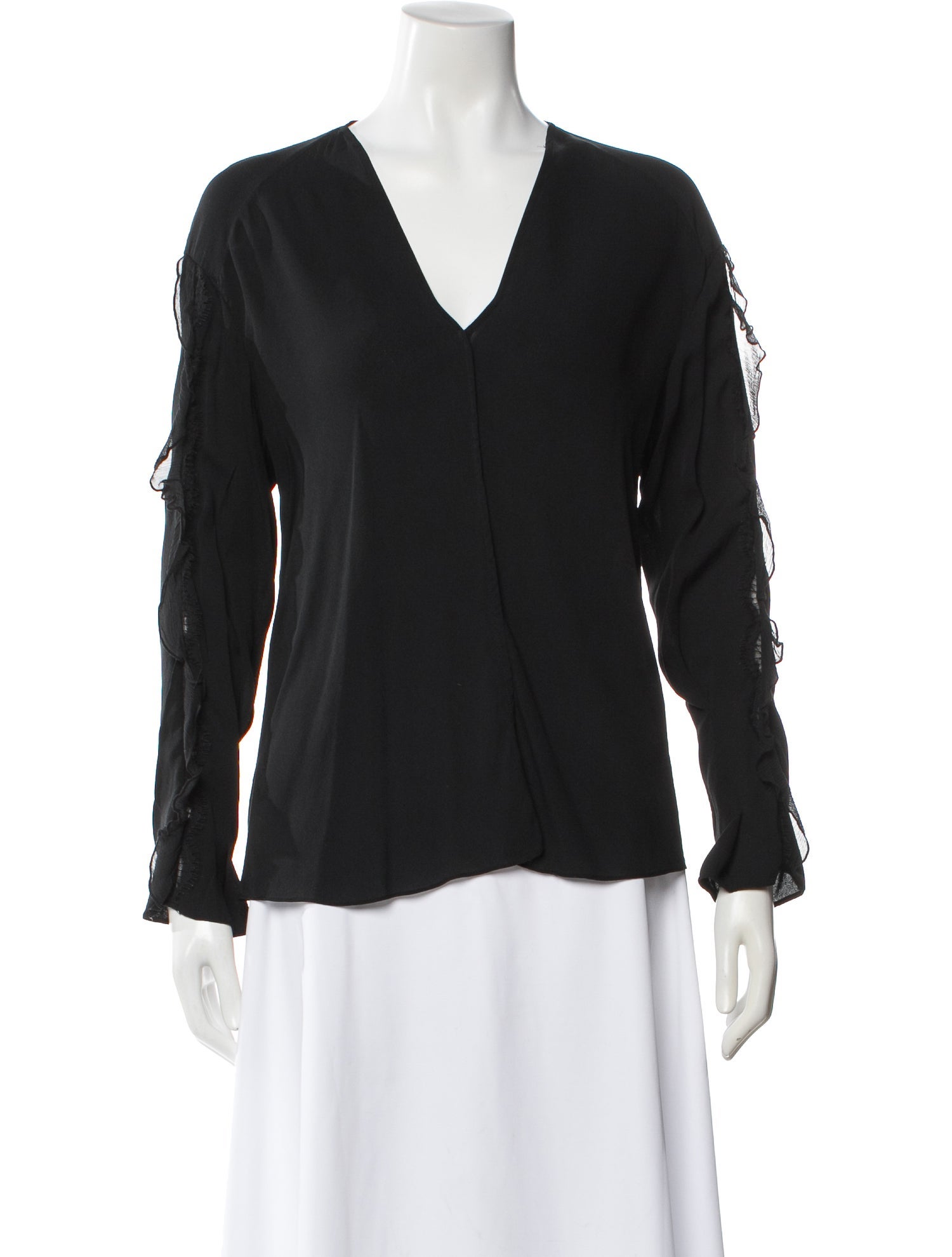 3.1 Phillip Lim Silk V-Neck Blouse