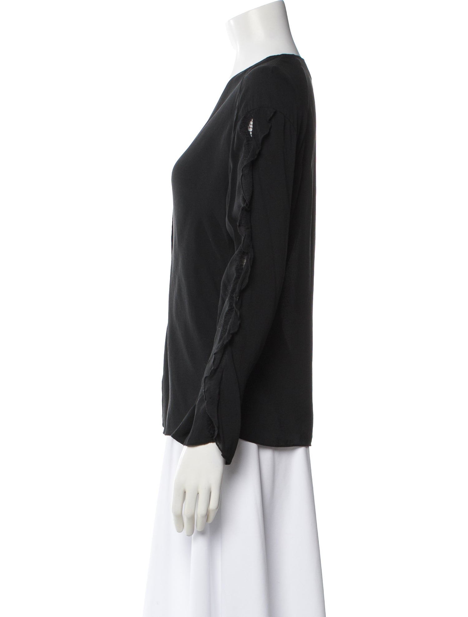 3.1 Phillip Lim Silk V-Neck Blouse