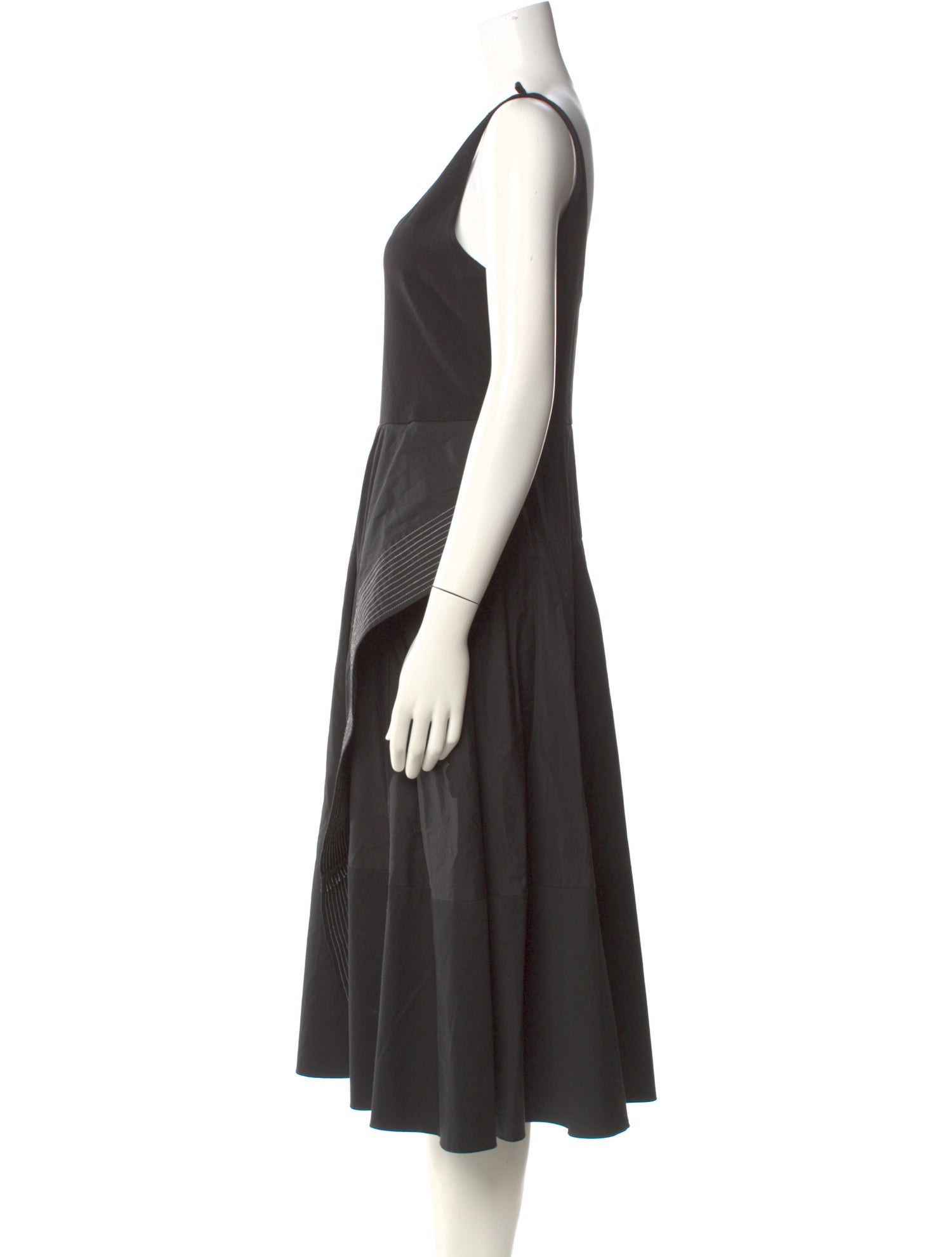 3.1 Phillip Lim Scoop Neck Midi Length Dress