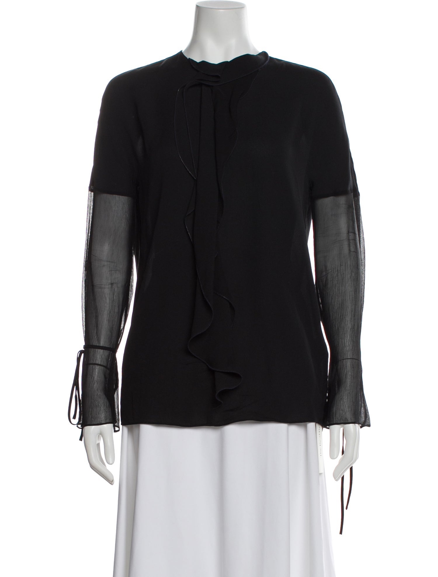 3.1 Phillip Lim Silk Tie Neck Blouse