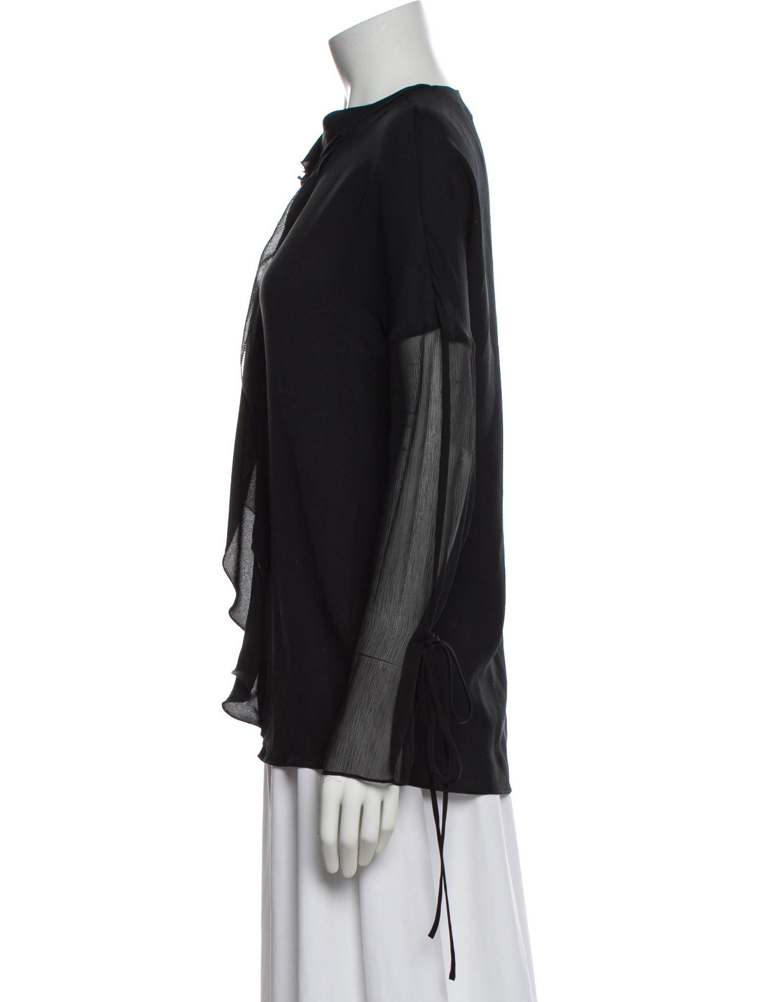 3.1 Phillip Lim Silk Tie Neck Blouse