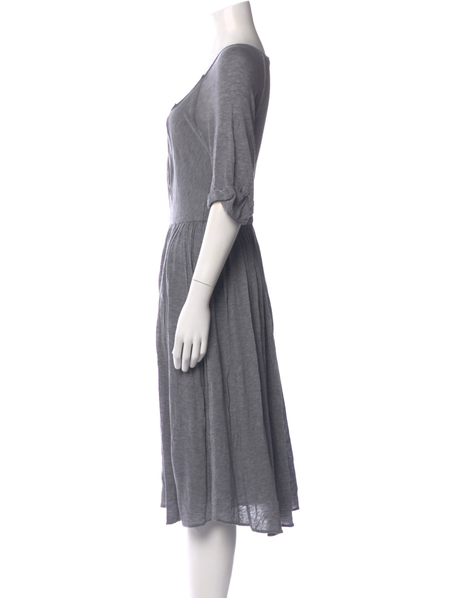 3.1 Phillip Lim Scoop Neck Midi Length Dress
