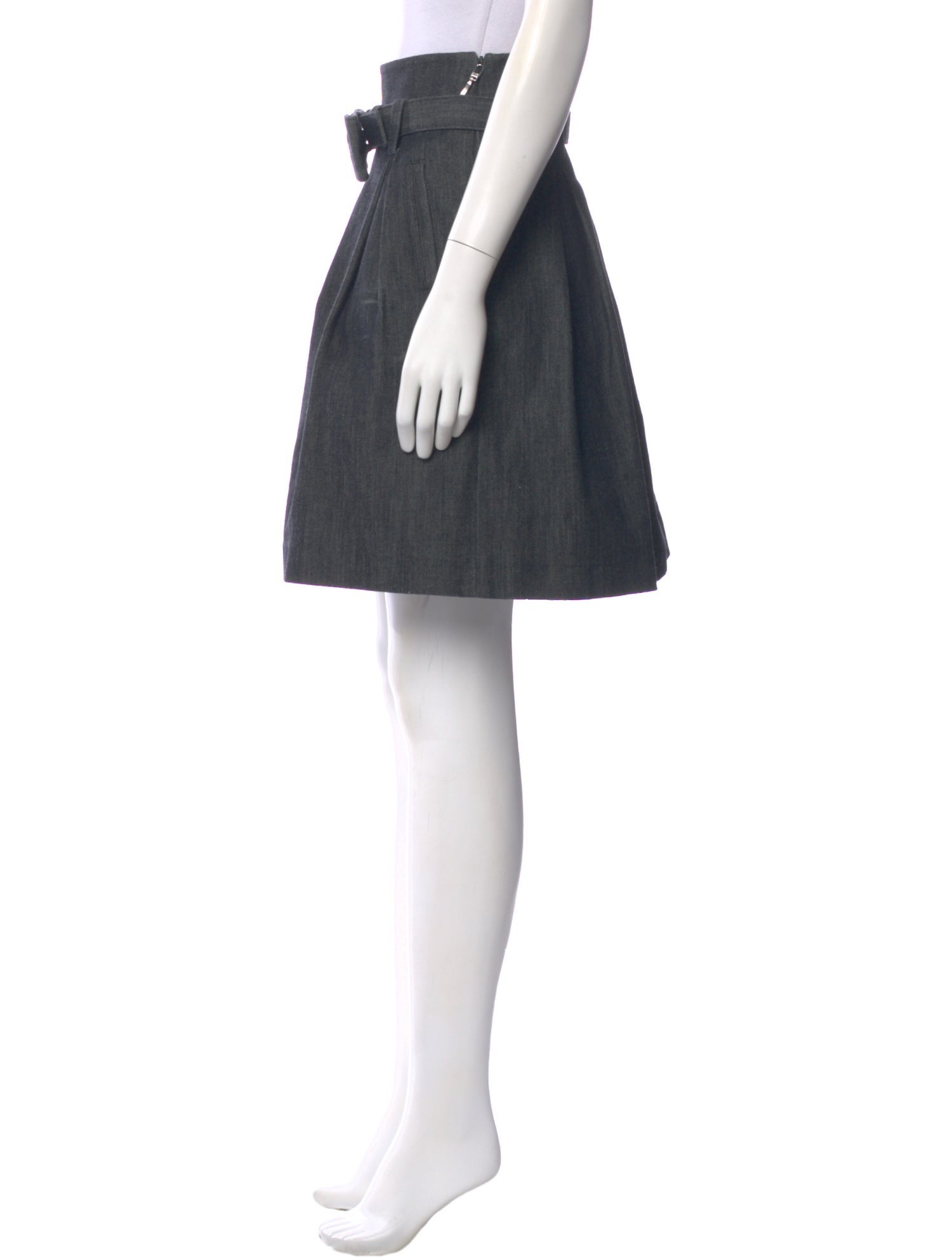 3.1 Phillip Lim Pleated Accents Knee-Length Skirt