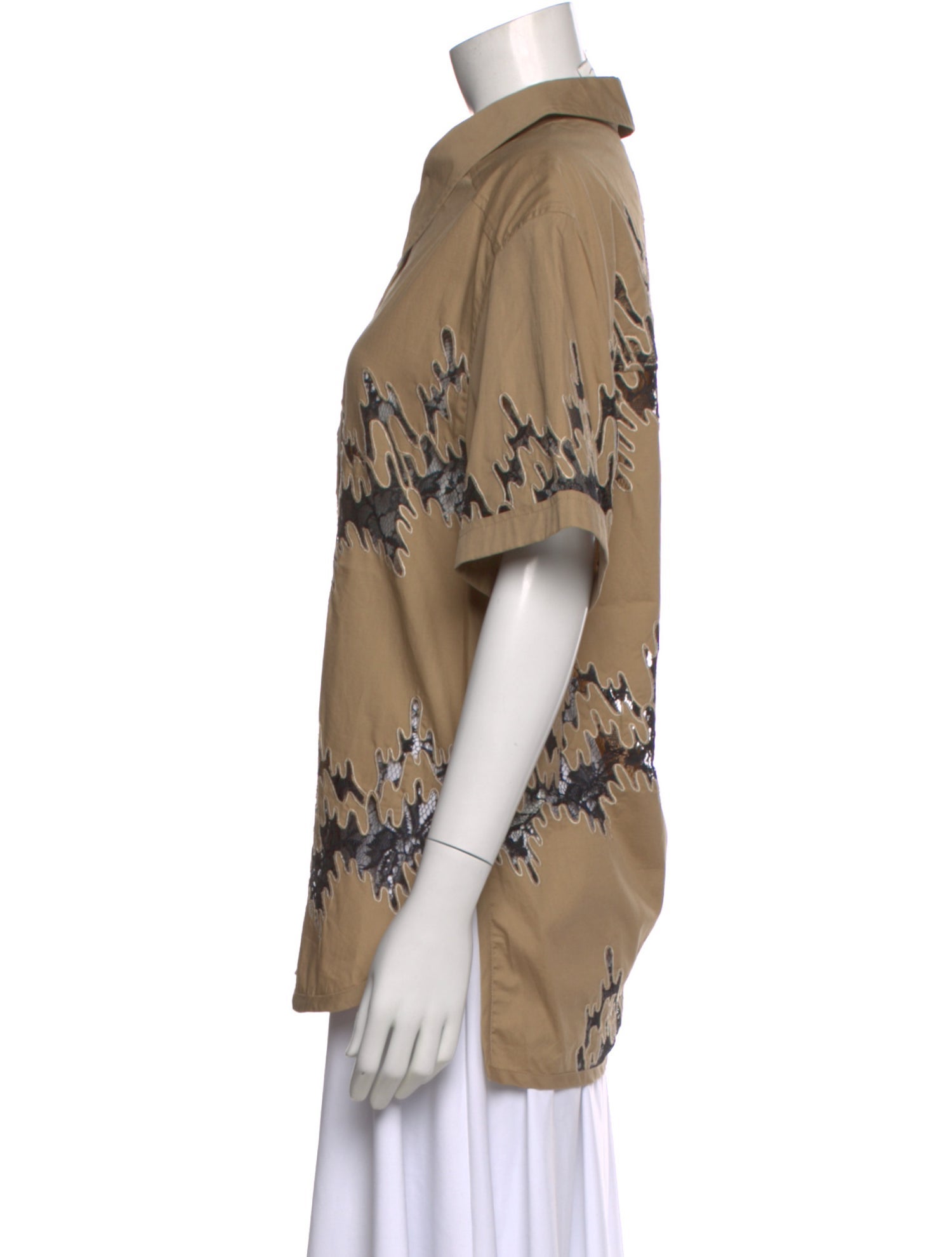 3.1 Phillip Lim Patterned Short Sleeve Top