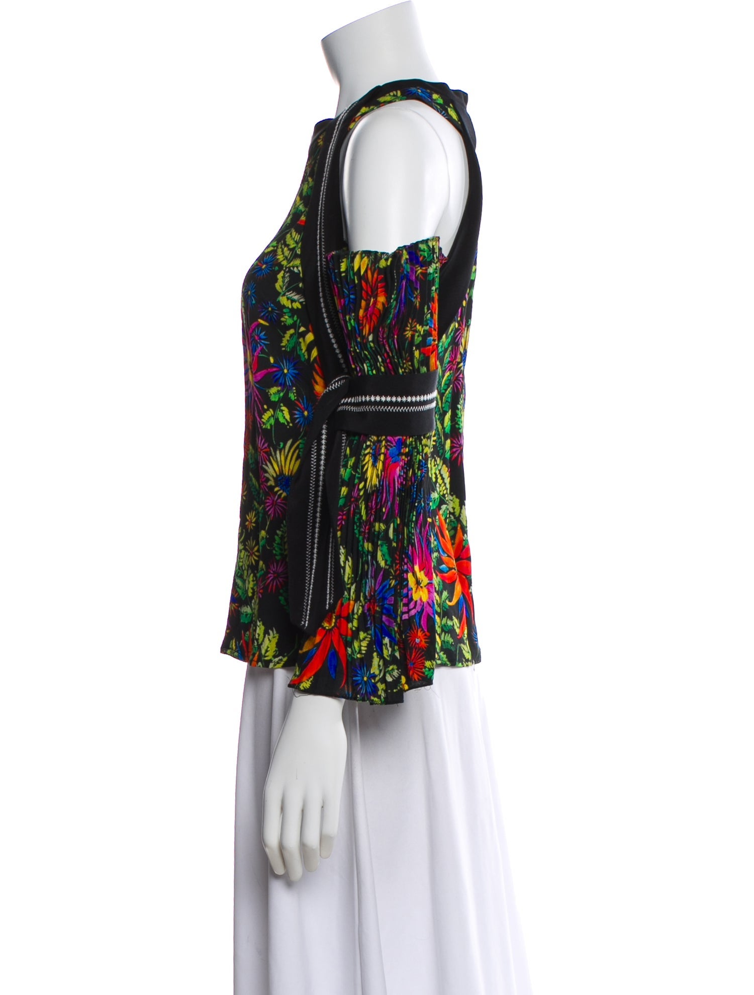 3.1 Phillip Lim Floral Print Halterneck Top