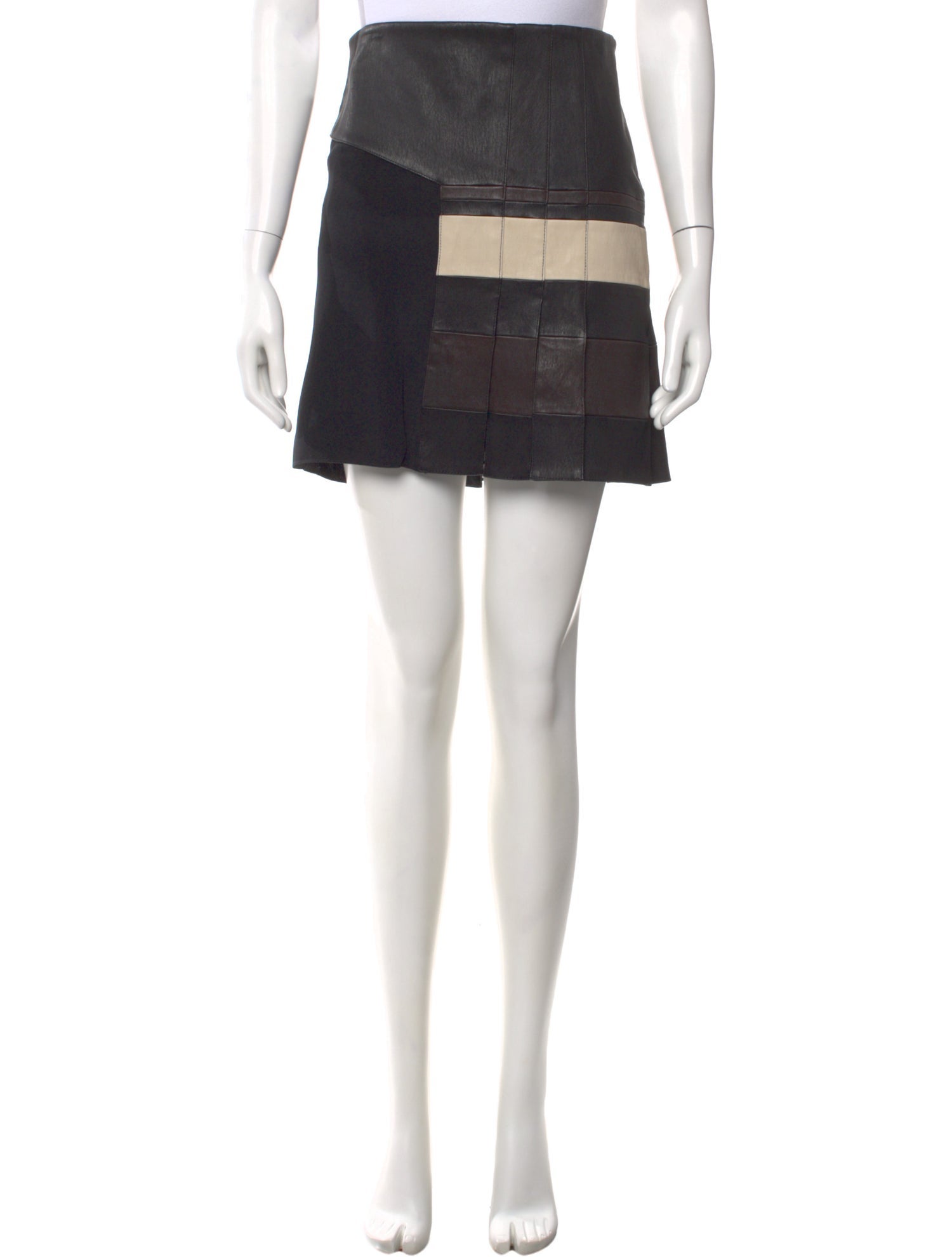 3.1 Phillip Lim Lamb Leather Mini Skirt