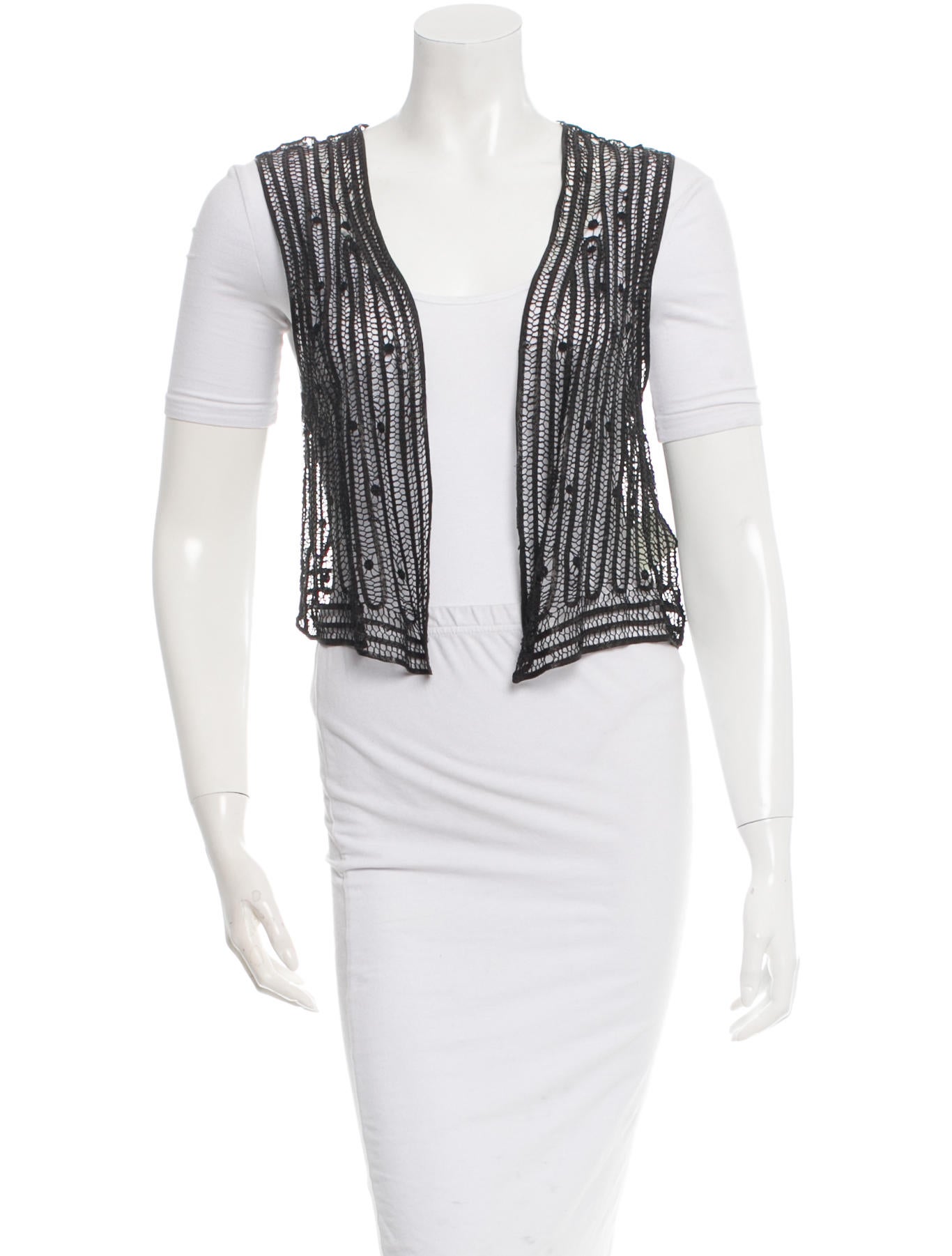 3.1 Phillip Lim Leather Pattern Vest Clothing W31PH30093 The RealReal