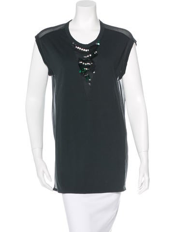 3.1 Phillip Lim Embellished Sleeveless Top