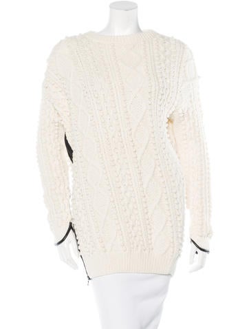 3.1 Phillip Lim Wool Cable Knit Sweater