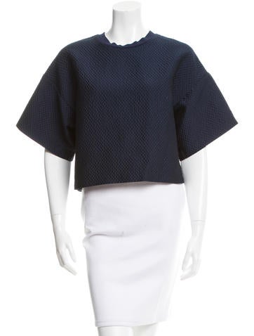 3.1 Phillip Lim Textured Crop Top