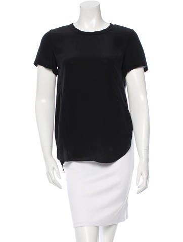 3.1 Phillip Lim Silk Short Sleeve Top