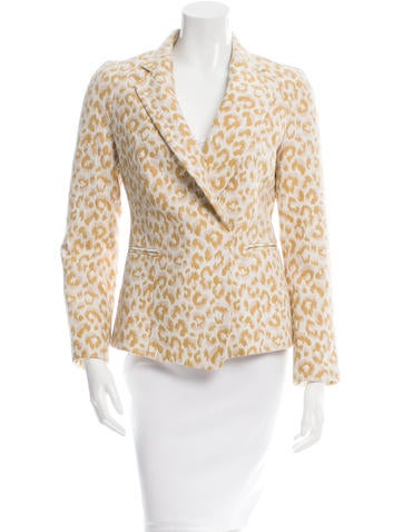 3.1 Phillip Lim Leopard Patterned Notch-Lapel Blazer w/ Tags