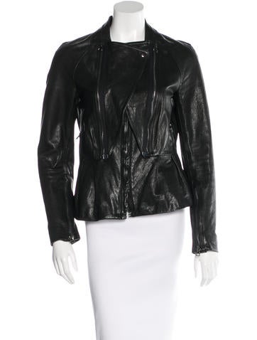 3.1 Phillip Lim Leather Peplum Jacket