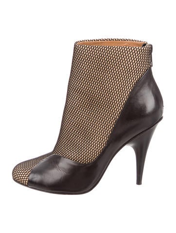3.1 Phillip Lim Fishnet Ankle Boots