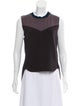 3.1 Phillip Lim Colorblock Pattern Crew Neck Top