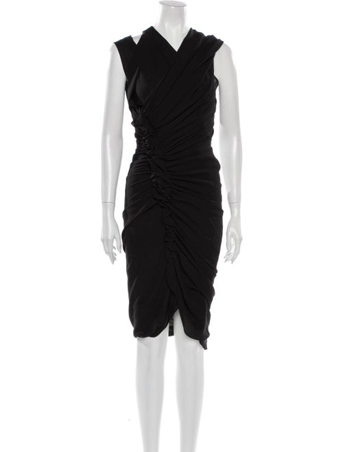 3.1 Phillip Lim Asymmetrical Midi Dress Black