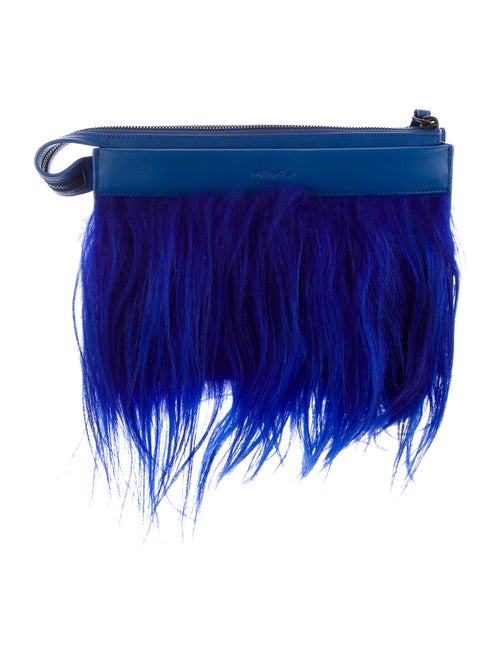 3.1 Phillip Lim Small E/W Depeche Clutch Blue