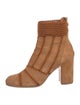 Silent Damir Doma Suede Whipstitch Trim Sock Boots
