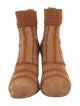 Silent Damir Doma Suede Whipstitch Trim Sock Boots