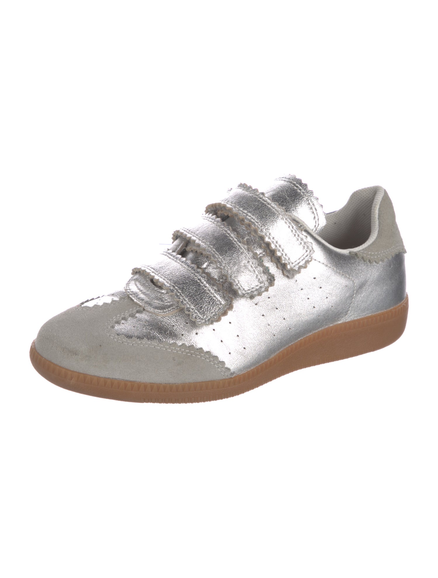 Silent Damir Doma Leather Glitter Accents Sneakers