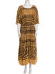 Mes Demoiselles Printed Long Dress