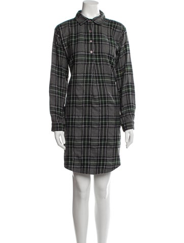 Mes Demoiselles Dresses Plaid Print Mini Dress Us6, Fr38 | M