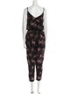 Mes Demoiselles Silk Floral Print Jumpsuit