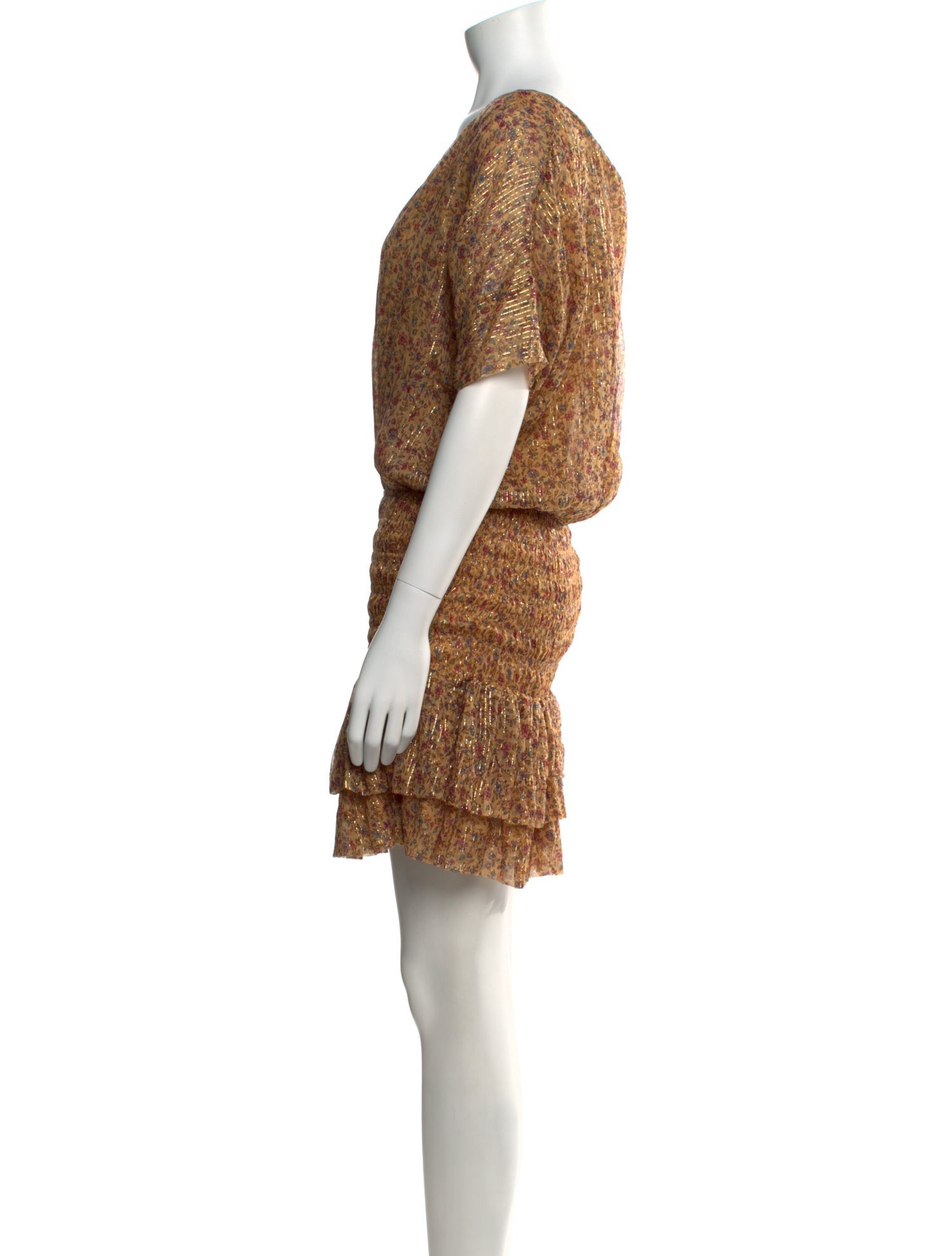 Mes Demoiselles Floral Print Mini Dress