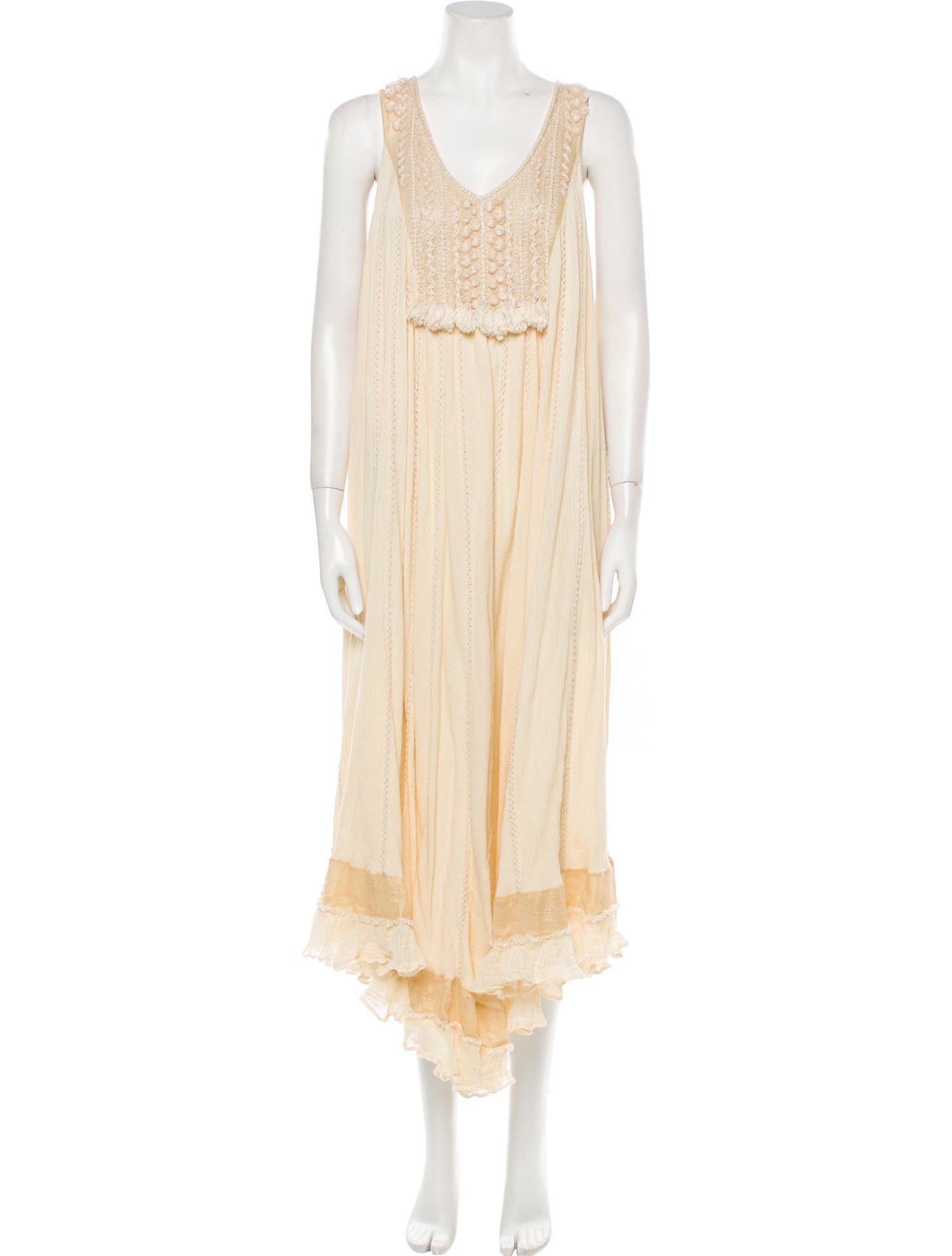 Mes Demoiselles V-Neck Midi Length Dress