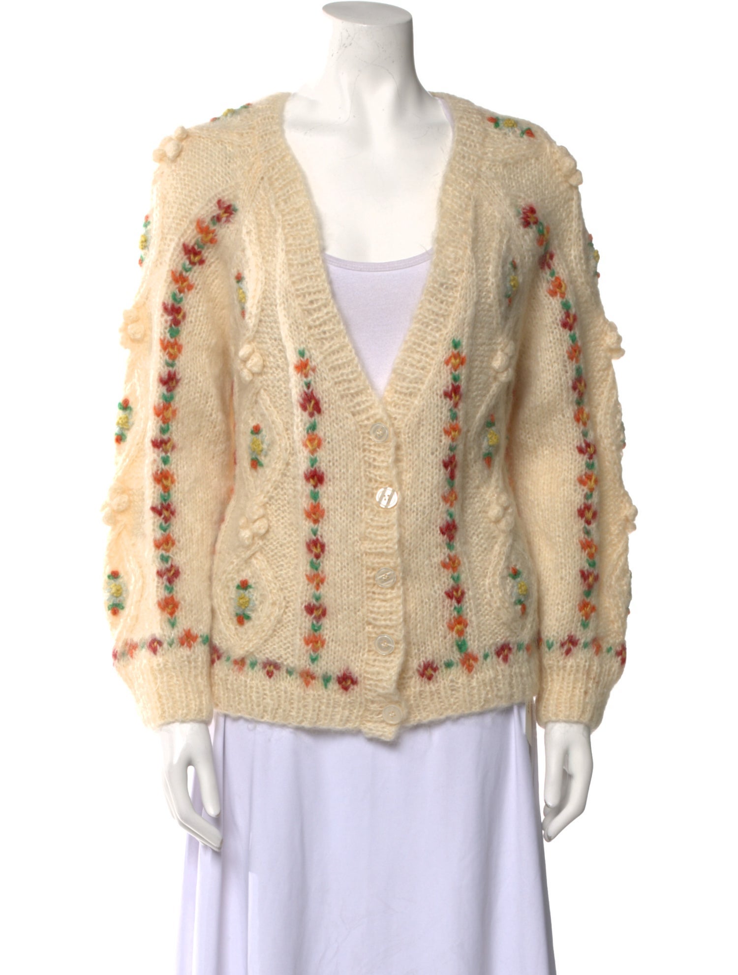 Mes Demoiselles Mohair Printed Sweater