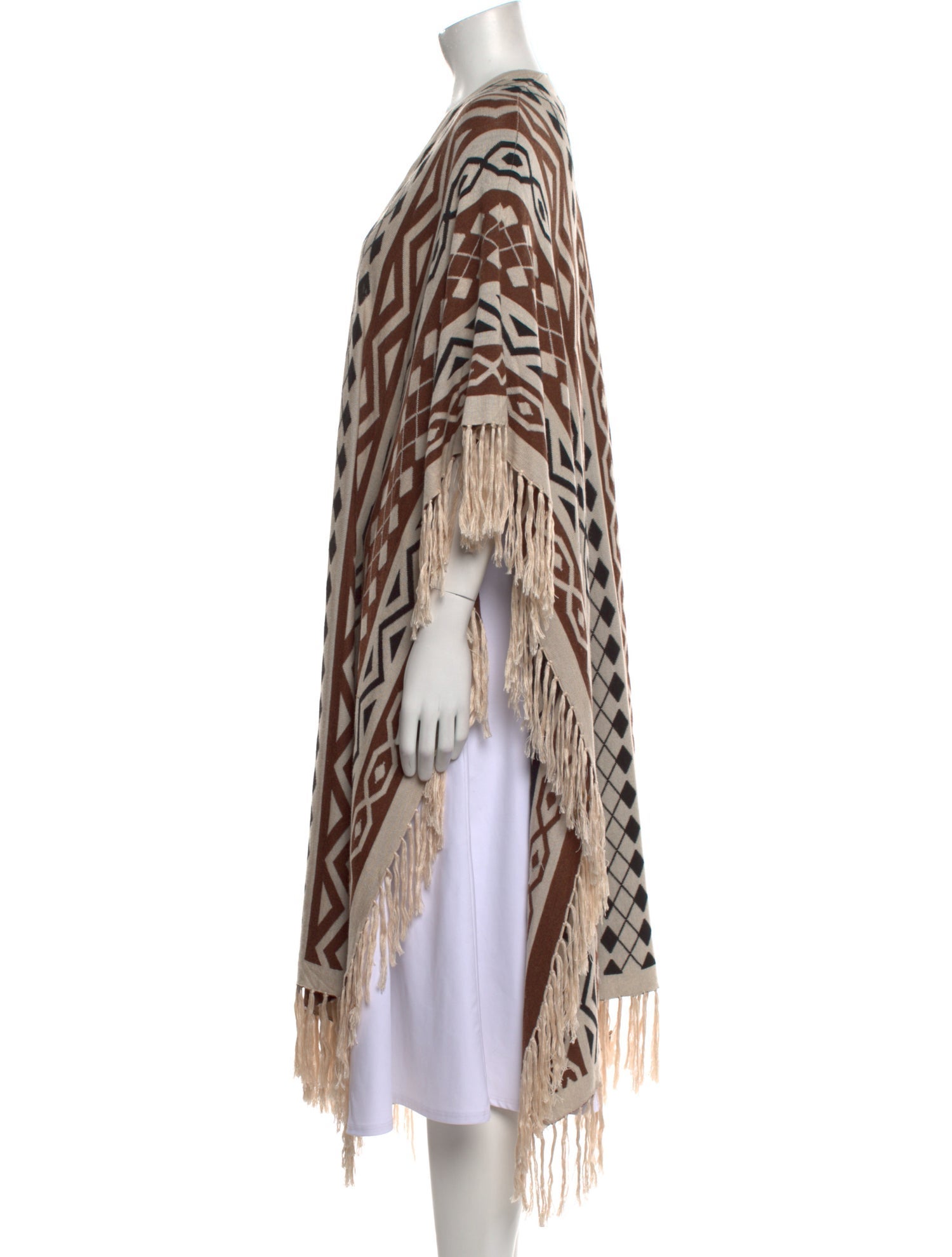 Mes Demoiselles Printed Open Front Sweater w/ Tags