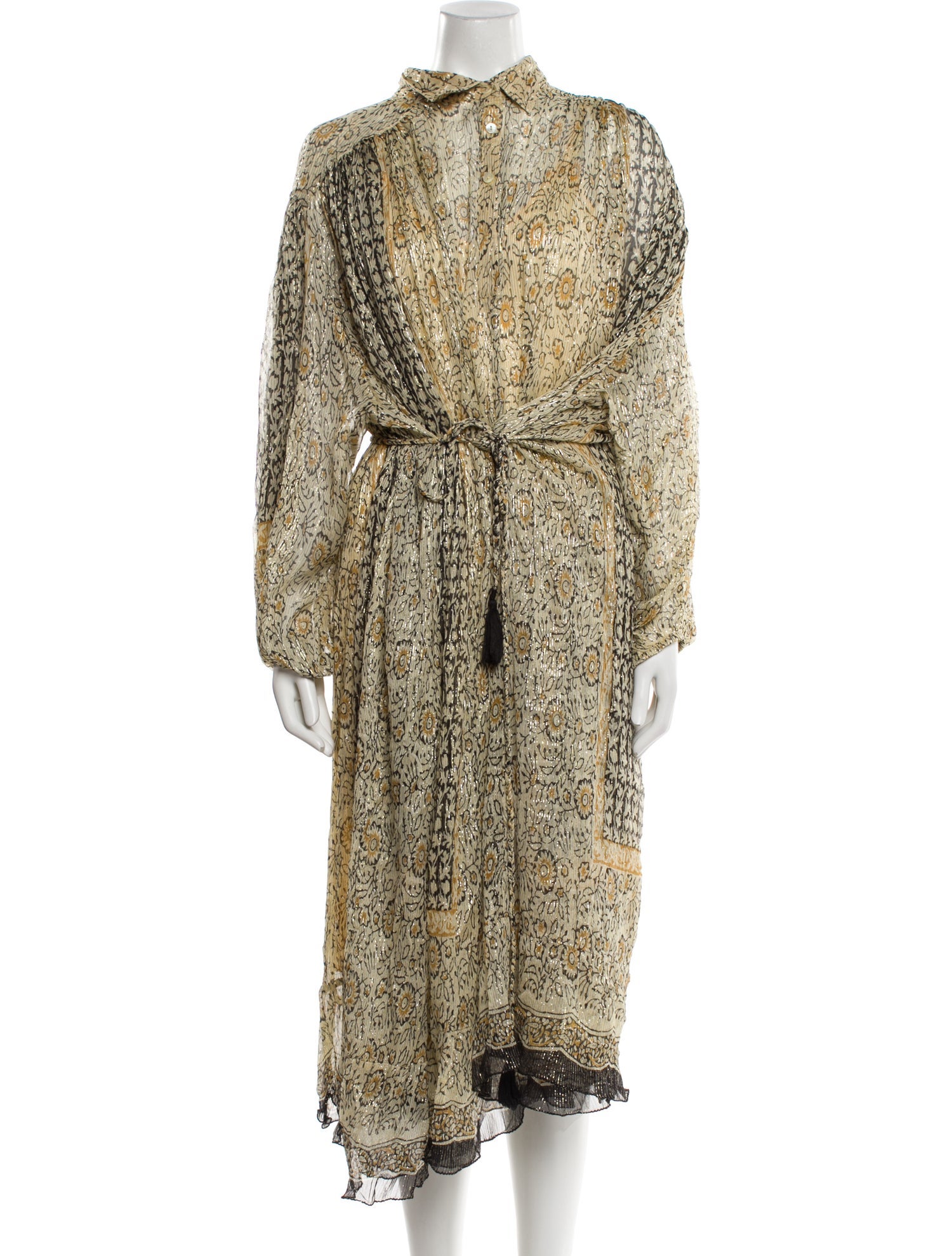 Mes Demoiselles Floral Print Long Dress w/ Tags